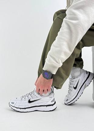 Чоловічі кросівки nike p-6000 white black