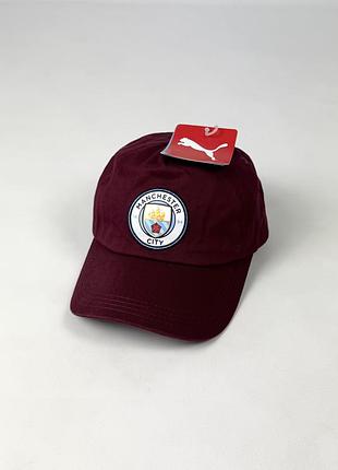 Кепка бейсболка puma manchester city оригінал бордова нова з бірками доросла розмір one size