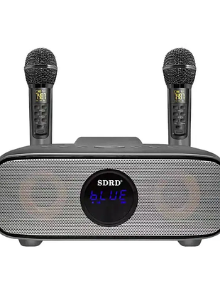 Портативна караоке система з двома мікрофонами sdrd sd-316
