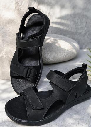Мужские сандалии urban comfort черные из натуральной кожи, сандалии классические, практичные .40,41,44 разм