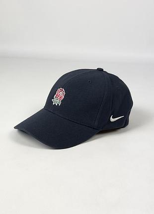 Кепка бейсболка nike england rugby heritage vintage оригінал чоловіча темно синя розмір m / l