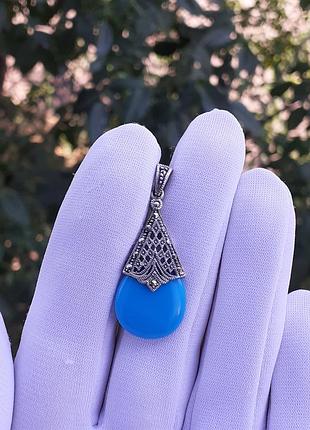 Винтажный серебряный кулон
