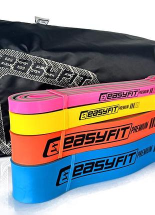 Набір двошарових резинок для підтягування easyfit premium 7-63 кг (4 шт)
