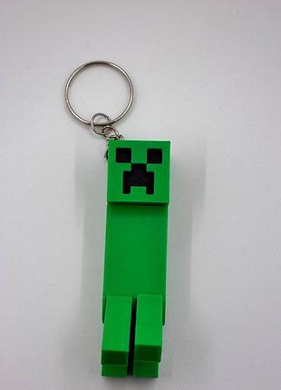 3d-печатанный брелок в виде крепежа из игры minecraft, брелок подвижный