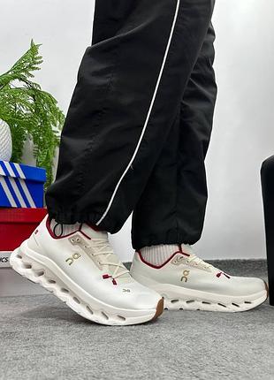 Кросівки on cloud white rеd 3