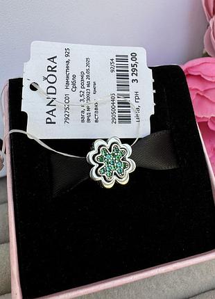 Шарм пандора срібло 925 намистина pandora підвіска «чотирилиста конюшина» кліпса бусина на браслет оригінальна пандора нова бірка пломба