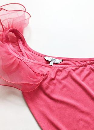 Святкове ошатне трикотажне плаття по фігурі на одне плече від new look