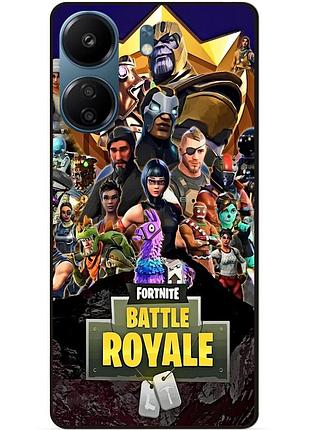 Силиконовый бампер чехол для zte nubia neo 5g с рисунком фортнайт fortnite