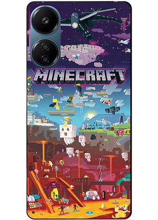 Силіконовий чохол бампер для zte nubia neo 5g гра майнкрафт minecraft