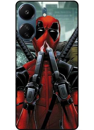 Силіконовий бампер чохол для zte nubia neo 5g з малюнком deadpool дедпул