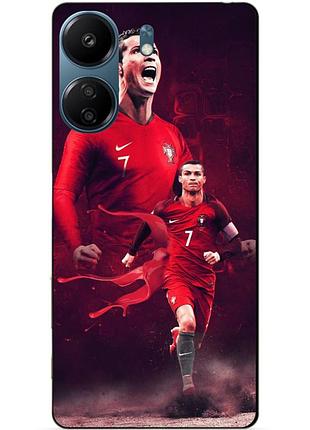 Силіконовий чохол бампер для zte nubia neo 5g з малюнком ronaldo португалія роналдо