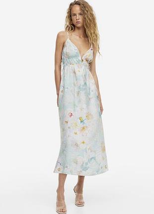 Віскозна міді сукня сарафан h&m длинное вискозное миди платье сарафан из вискозы
