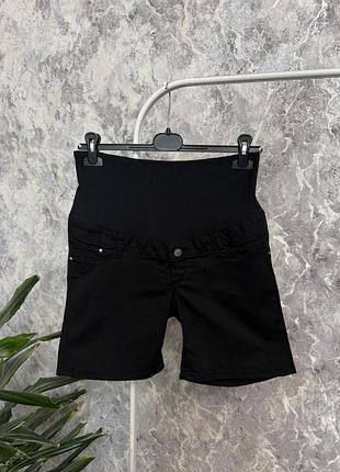 Шорти жіночі h&m чорні джинсові шорти для вагітних 38/8