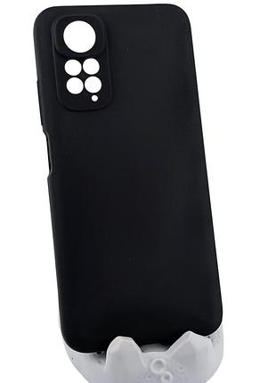 Чохол silicone cover xiaomi redmi note 11 / redmi note 11s бампер із мікрофіброю чорний