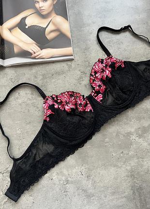 Мереживний бюстгальтер intimissimi з вишивкою квіти життя