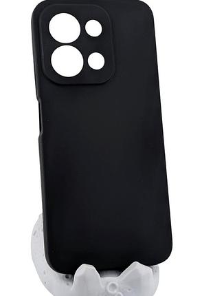 Чехол silicone cover для poco c85 4g eu (european version код модели 25078pc3ee) 173 mm бампер с микрофиброй черный