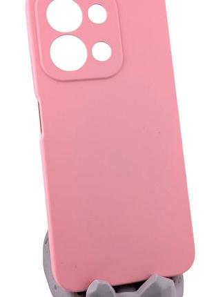 Чехол silicone cover для poco c85 4g eu (european version код модели 25078pc3ee) 173 mm бампер с микрофиброй светло-розовый