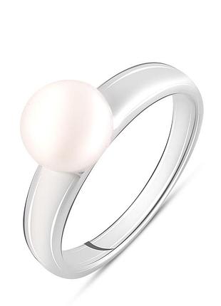 Серебряное кольцо komilfo с натуральным перлами 2.5ct, вес изделия 3,19 гр (2081555) 18 размер 3, 17"