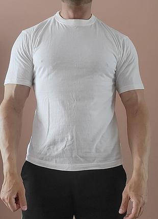 Белая мужская футболка l (american t-shirt)