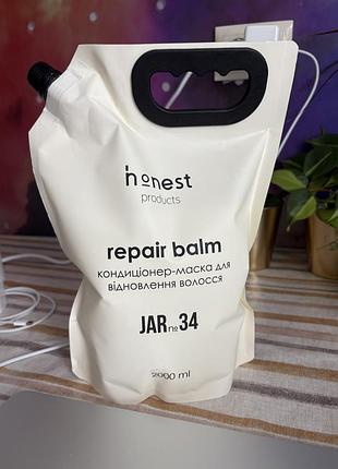 Honest products кондиціонер-маска для відновлення волосся рефіл jar №34