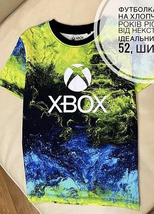 Футболка x box на хлопчика 8 років ріст 128 від некст стан ідеальний дов 52, шир 37