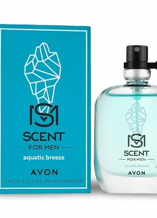 Чоловіча туалетна вода aquatic breeze, avon scent essense mix for men для нього ms 30 мл