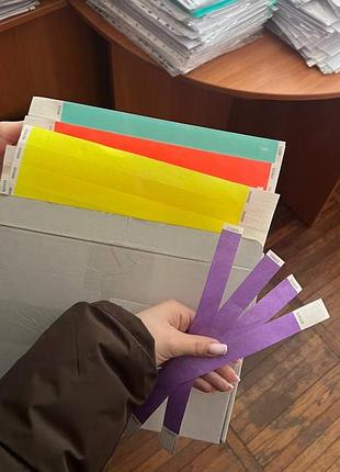 Браслети tyvek (тайвек) для контролю