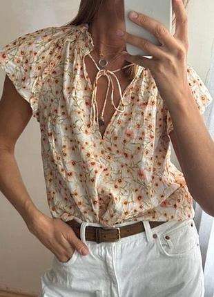 Блуза легка каіткова h&m