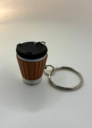 Брелок ☕ "мини-чашка кафе" - идеальный аксессуар для любителей кофе!