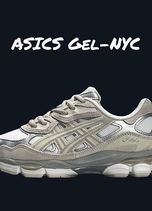 Asics gel-nyc beige white silver