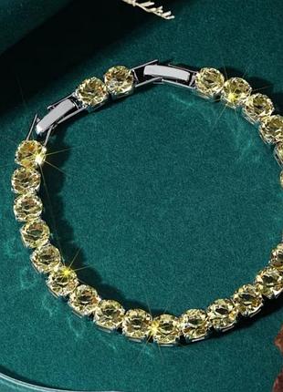 Браслет з цитрінужовто-зелений( є кільце).