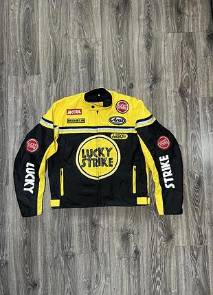 Мото куртка lucky strike racing jacket kawasaki bmw red bull