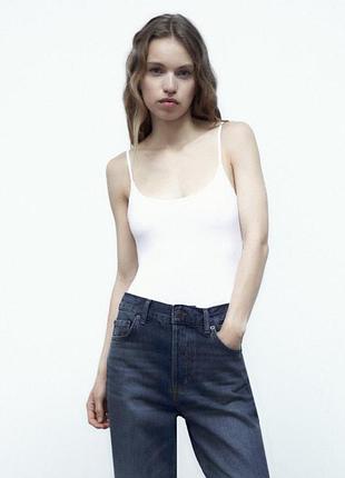 Білий боді zara