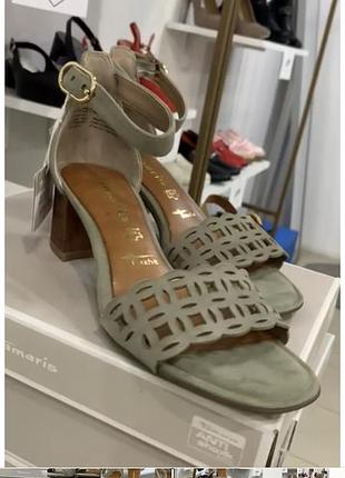 Босоніжки tamaris 1-28259-26 947 натуральна шкіра light olive