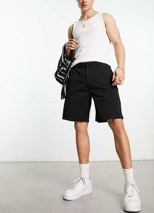Новые шорты чинос pull &amp; bear черного цвета