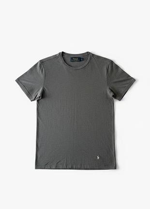 Футболка чоловіча poli ralph lauren сіра базова