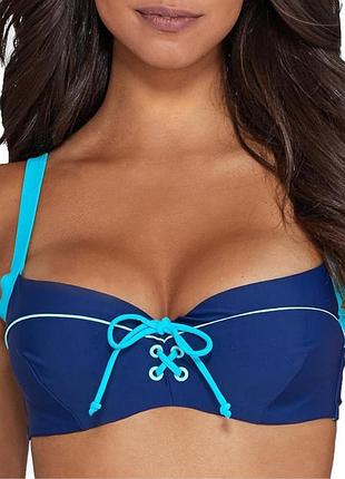 34j 75j, curvy kate set sail, синий раздельный купальник с чашками,новый