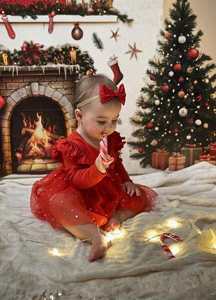 Сукня для дівчинки з обручем на резинці