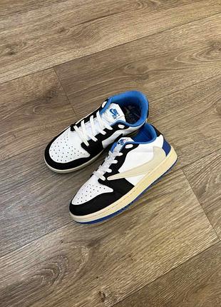 Кросівки nike air jordan 1 low travis scottxfragment military blue р.35, уст.22,5см.