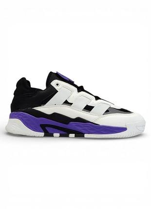 Adidas niteball white black violet