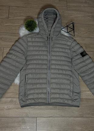 Чоловіча куртка пуховик stone island loom woven jacket