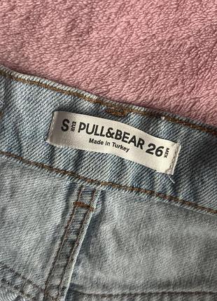 Light wash джинсова міні-спідниця pull&bear 3