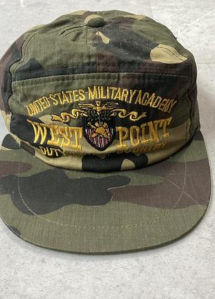 Кепка військова камуфляж вінтаж vintage west point usa military academy camo army hat