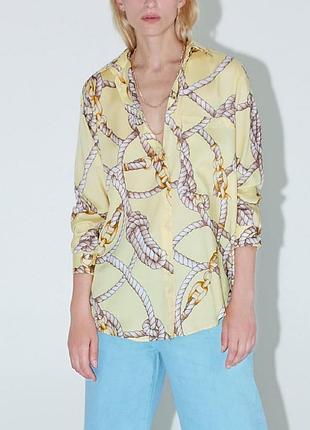 Принтована сорочка zara