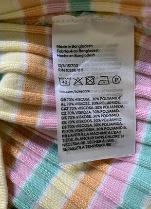 Топ в смужку h&m 7