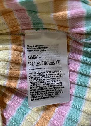 Топ в смужку h&m 6