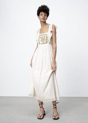 Zara 12-14 р вишивка сукня