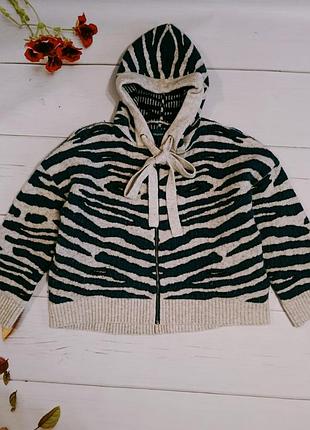 Вовняна синя преміальна кофта светр жіночий zadig voltaire lennox  alpaca (оригінал)