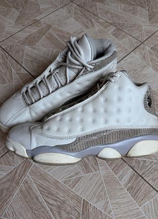 Кроссовки nike air jordan 13 phantom grey croc leather sneakers men’s us 12 eu 46 rare retro