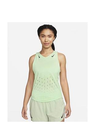Майка жіноча nike aeroswift dri-fit adv running singlet green